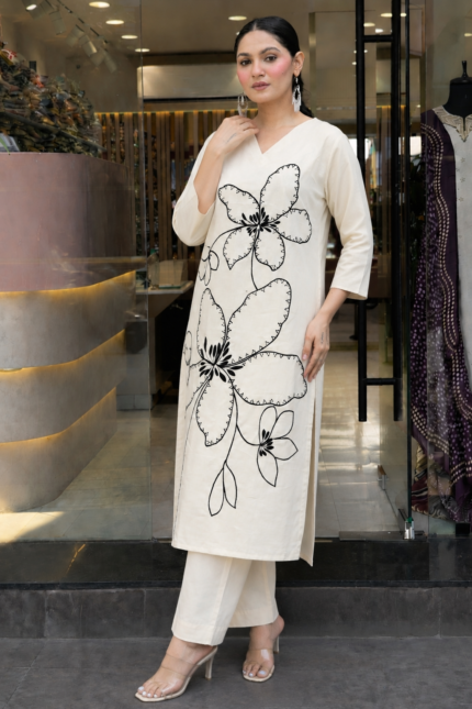 Zuroh Off-White kurta set